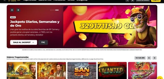 Visión general de la web de energycasino