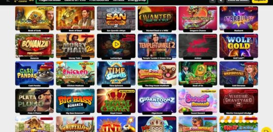 Visión general de los diferentes juegos disponibles en el casino energy